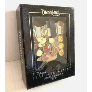 Disneyland 2006 Mickey Disneyland Sign Jumbo Pin 750 Ltd Edit Mike Wood Artist